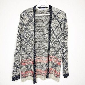Jolt Boho Graphic Cardigan Sz S